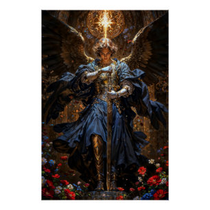 Ether Knight Archangel Michael Poster