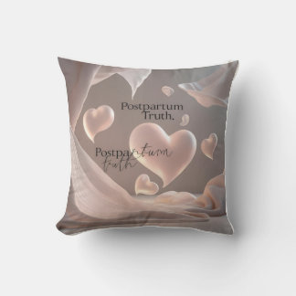 Ethereal 3D Hearts & Tears: Floating Stillness Cushion