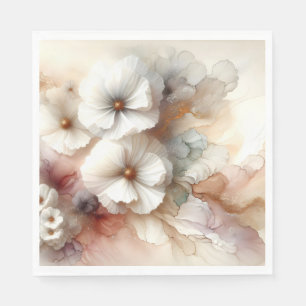 Ethereal Abstract Floral Cosmos Napkin
