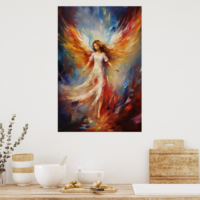 Ethereal Angel Art Poster (Kitchen)