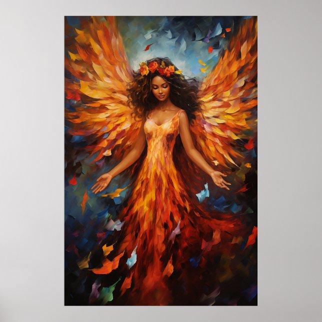 Ethereal Angel Art Poster (Front)