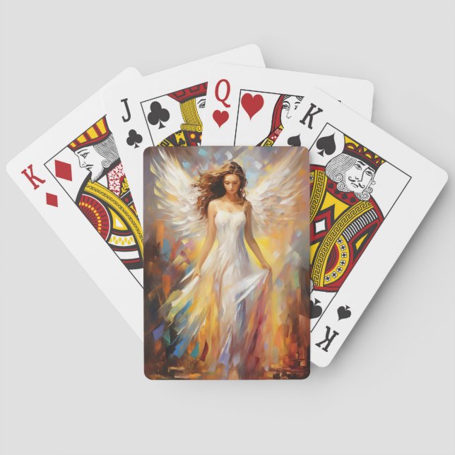 Ethereal Angel Art Poster Playing Cards (Back)