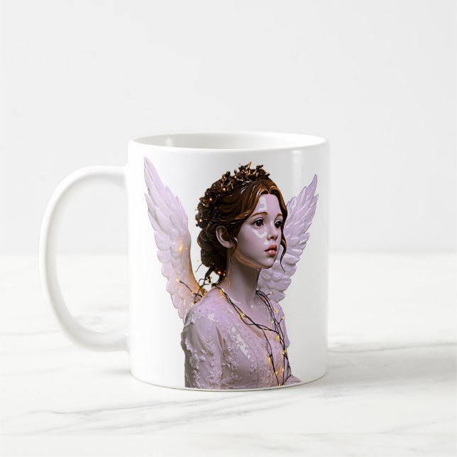 Ethereal Angel Artwork Coffee Mug (Left)