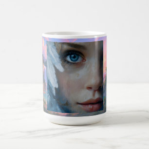 Ethereal Angel Portrait Coffee Mug