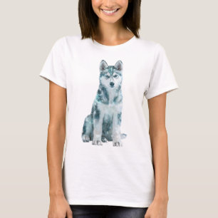 Ethereal Arctic Siberian Husky Guardian Women T-Shirt