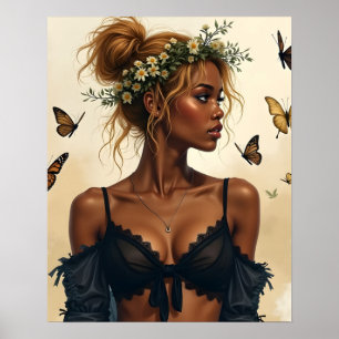 Ethereal Beauty in Bloom Poster