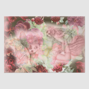 Ethereal Beauty Vintage Floral Decoupage Tissue Paper