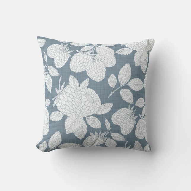 Ethereal Berry Leaf Pillow (Front)