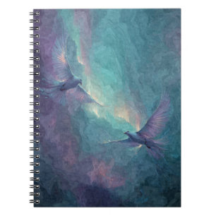 Ethereal Birds Aurora Notebook