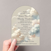 Ethereal Bliss Acrylic Invitations