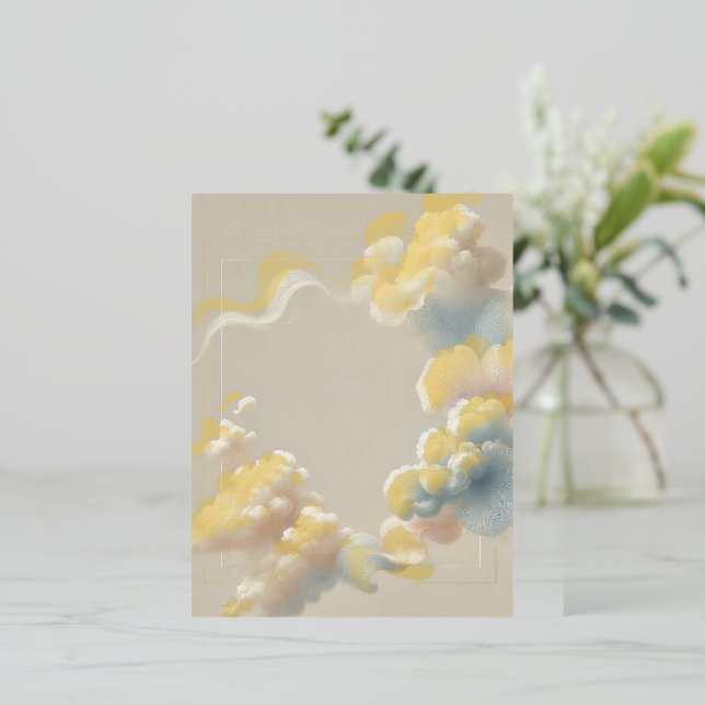 Ethereal Bliss Foil Invitation Postcard (Standing Front)