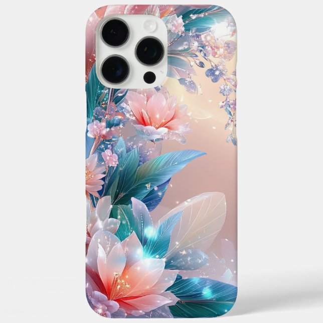 Ethereal Bloom: A Dreamy Floral Fantasy Case-Mate iPhone Case (Back)