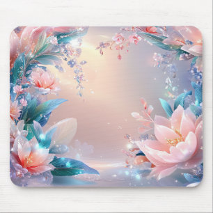 Ethereal Bloom: A Dreamy Floral Fantasy Mouse Mat