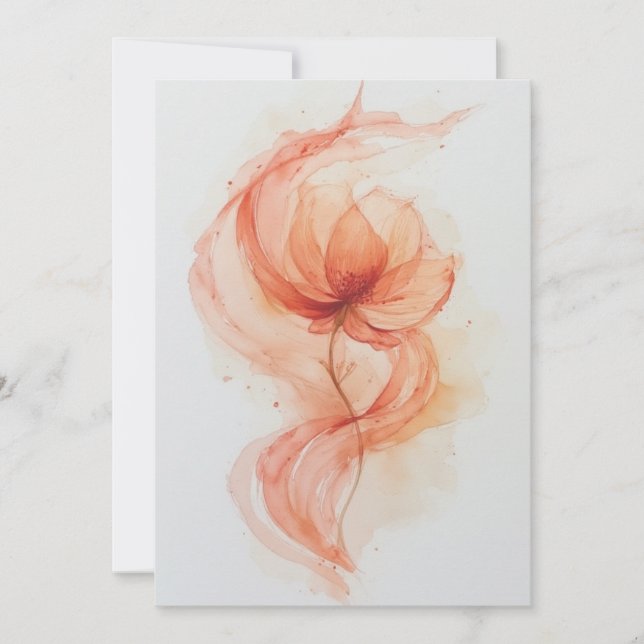 Ethereal Bloom Thank You Card (Front)