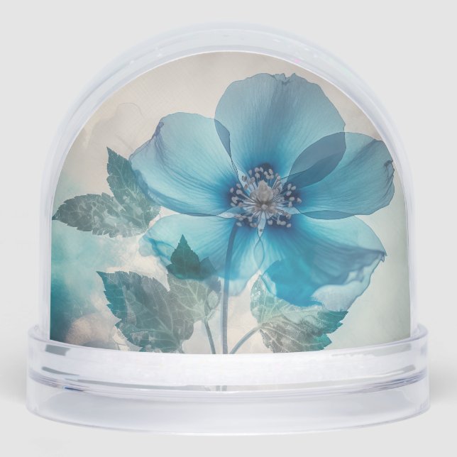 Ethereal Blue Blossom  Snowglobe (Front)