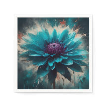 Ethereal Blue Dahlia