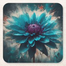 Ethereal Blue Dahlia