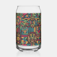 Ethereal Blue "Eclipsed Suns and Pyramids" Can Gla