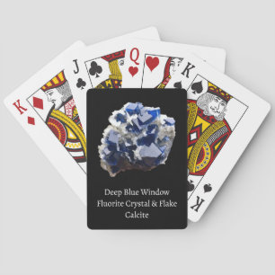 Ethereal Blue Fluorite Crystal Aura Mineral Mystic Playing Cards