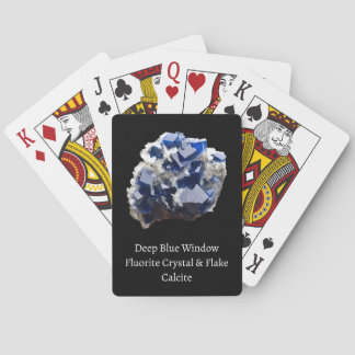 Ethereal Blue Fluorite Crystal Aura Mineral Mystic Playing Cards