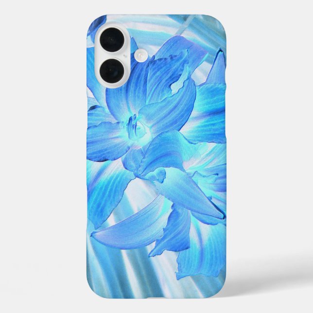 Ethereal Blue Lily, Winter Floral Fantasy Case-Mate iPhone Case (Back)