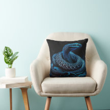 Ethereal Blue Serpent | Mystic Fantasy Snake Decor