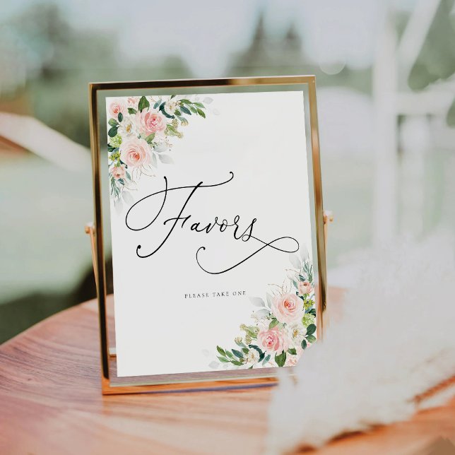 Ethereal Blush Pink Roses  Favours Sign (Creator Uploaded)