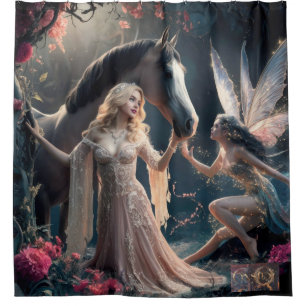 "Ethereal Bond" shower curtain. Shower Curtain