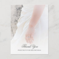 Ethereal Brides Hand Photo Bridal Shower Thank You