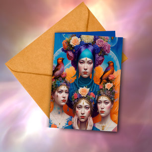 Ethereal Bridesmaid Proposal Thank You Fantasy AI Card