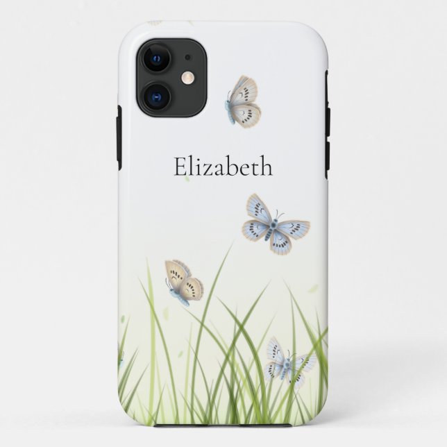 Ethereal Butterflies in the Meadow Personalised Case-Mate iPhone Case (Back)