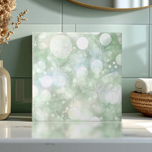 Ethereal Butterfly Glow Green ID1184b Tile