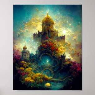 Ethereal Castle 2 Fantasy Art Poster