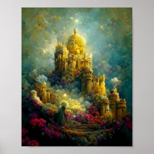 Ethereal Castle 3 Fantasy Art Poster