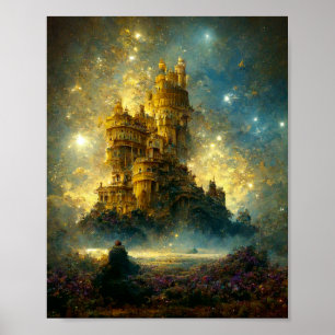 Ethereal Castle 9 Fantasy Art Poster