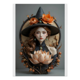 Ethereal Ceramic Maiden Poster