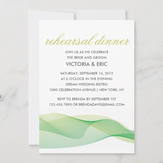 ETHEREAL CHIC | REHEARSAL DINNER INVITATION (Front)