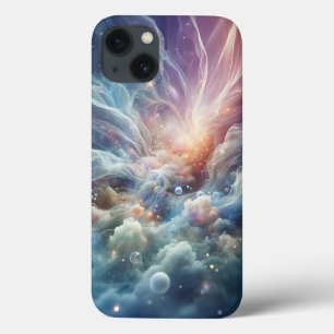 Ethereal Cloud and Bubble Phone Case Dreamy Pastel