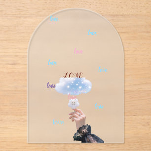 Ethereal Cloud Dreams Wall Art Acrylic Invitations