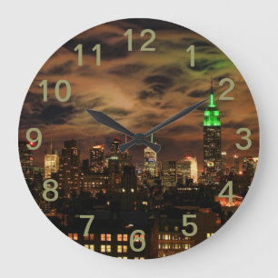 Ethereal Clouds: NYC Skyline, ESB Large Clock