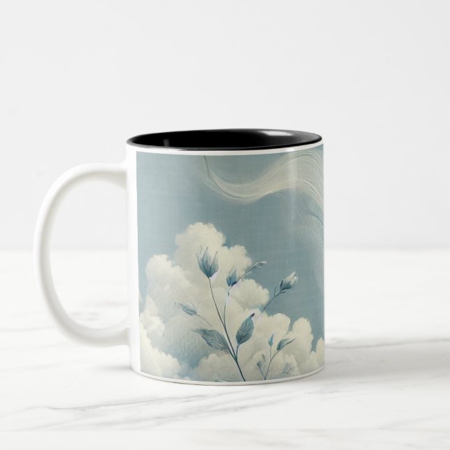 Ethereal Clouds Two-Tone Coffee Mug (Left)