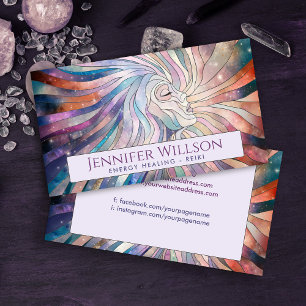 Ethereal Connection - Cosmic Energy Flow Business Card