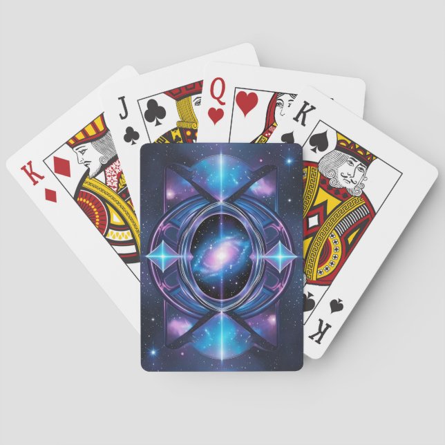 Ethereal Cosmic Portal Playing Card Back (Back)