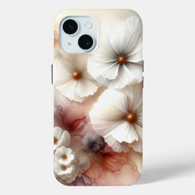 Ethereal Cosmos Flowers Case-Mate iPhone Case (Back)