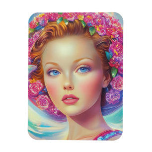 Ethereal Crown Portrait  Magnet