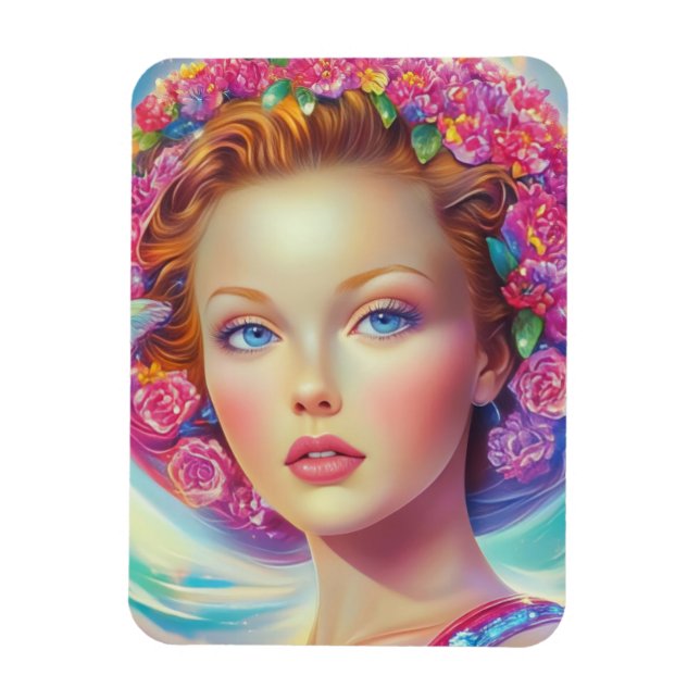 Ethereal Crown Portrait  Magnet (Vertical)