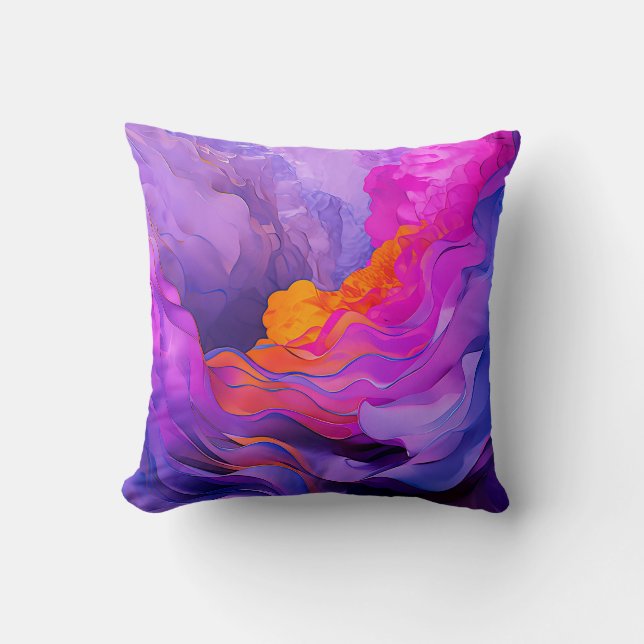 "Ethereal Currents" Cushion (Front)
