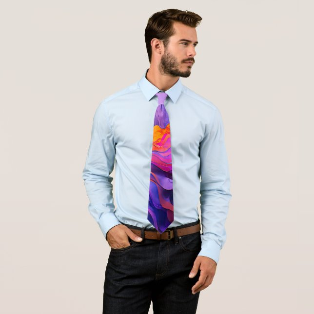 "Ethereal Currents" Tie (In Situ)