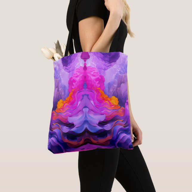 "Ethereal Currents" Tote Bag (Close Up)