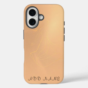 Ethereal Dancer in Golden Light Elegant Wall Art iPhone 16 Case